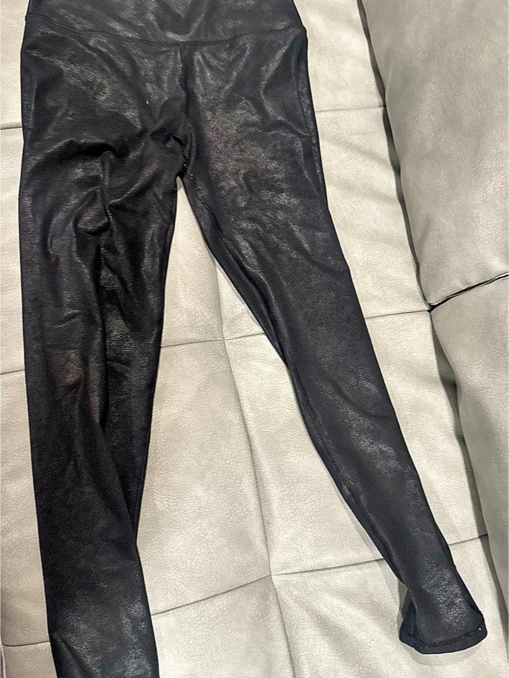 OFFLINE by Aerie High Rise Shine / Foil Legging Black